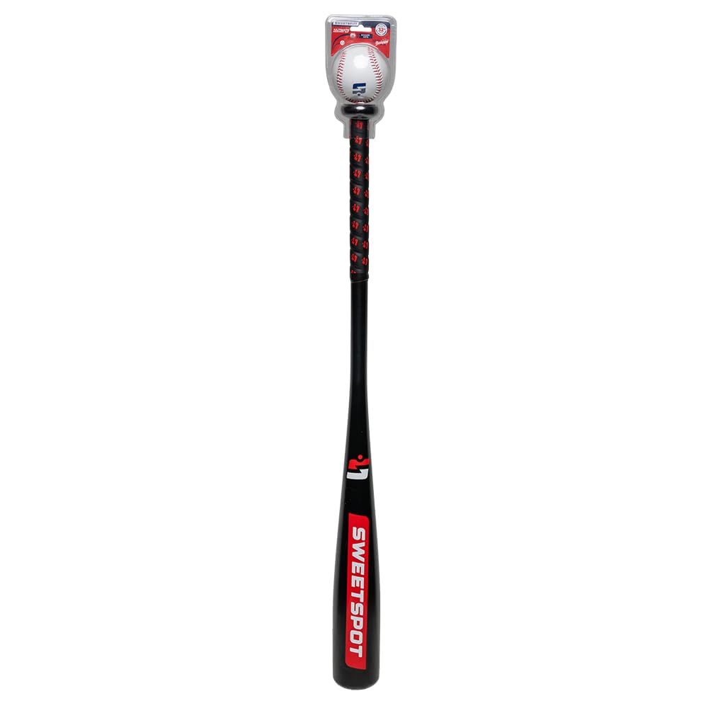 SweetSpot Plastic Bat and Ball Combo Set | 32” Length | Backyard Baseball Set for Youth, Kids, Teens, and Adults
