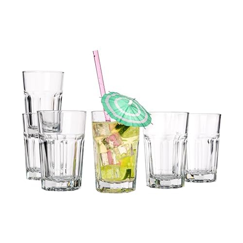 Vikko 9 oz Drinking Glasses Set of 6