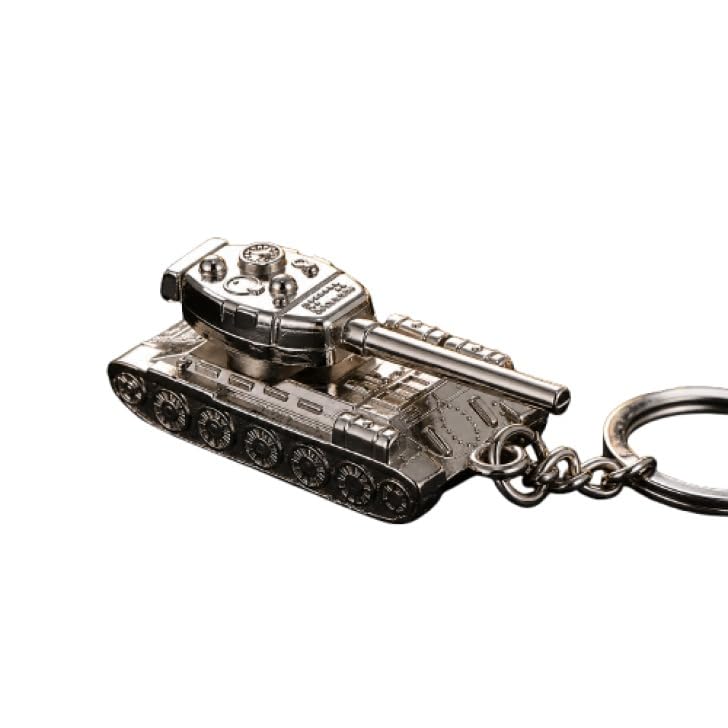 fashion tank keychain with durable metal key ring for car keys, house keys, office keys, backpack, handbag, luggage & everyday carry accessories