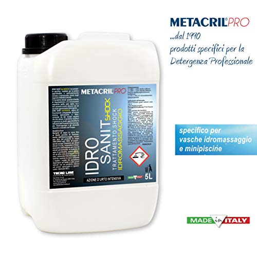 Metacril Sanifying Shock for Hydration (Teuco, Jacuzzi, Dimhora, Intex, Bestway, ECC.) IDRO SANIT Shock 5 Lt. Immediate shipping