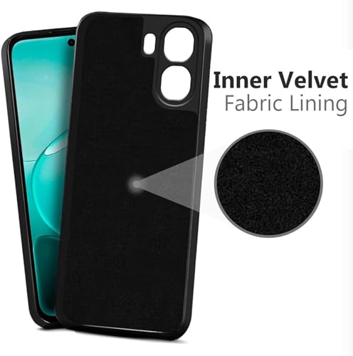 Image of FIRST MART Matte Silicone Back Cover for Redmi A7 Pro - Black