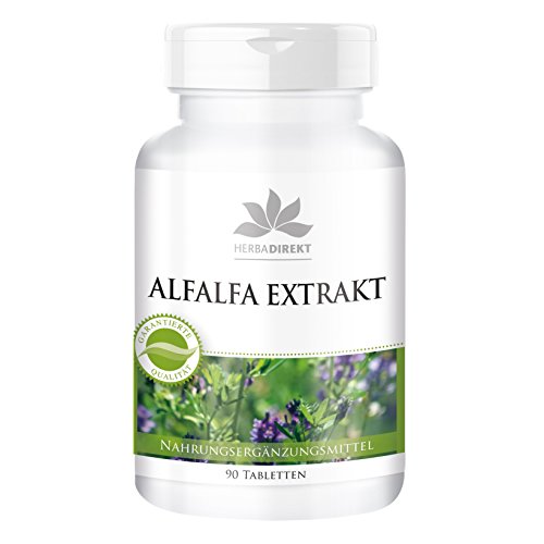 Extracto de Alfalfa  Medicago sativa  Potente extracto 4:1  90 comprimidos
