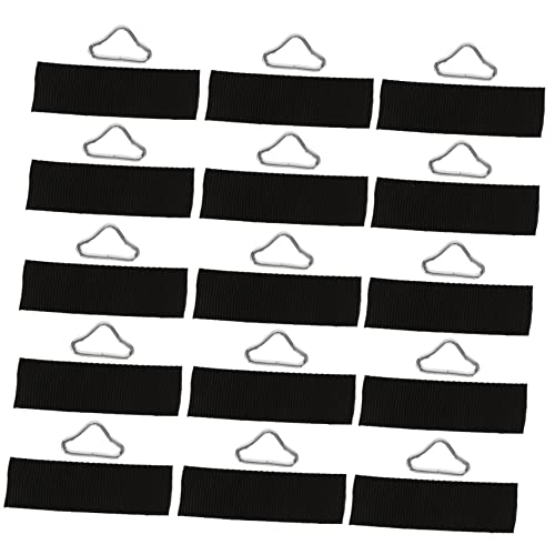Holibanna 30Pcs Trampoline Triangle Rings Replacement Parts Heavy Duty Galvanized Clips for Jumping Bed Mesh Cloth High Strength Buckles for Outdoor Activities Durable Weather Resistant