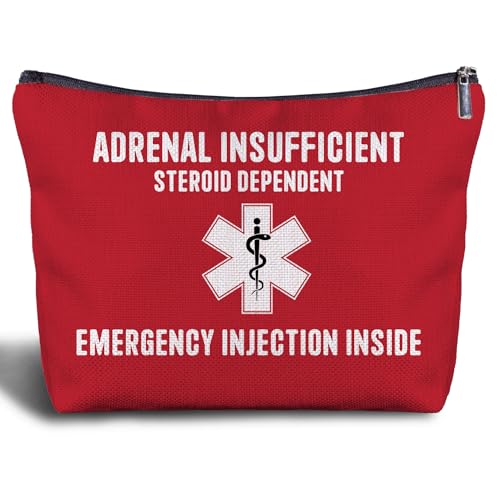 Nurse Doctor Cosmetic Bag - Doctor Nurse Gifts for Women, Nurse Small Medical Bag,Adrenal Insufficiency Makeup Bag, Emergency Makeup Bag, Emergency Injection Bag for Travel