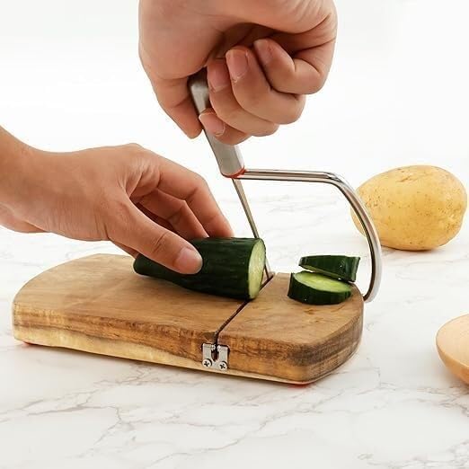 万能な木製チーズスライサー、カッター、ブロックチーズスライサー、ステンレススチールブレード、バターチーズ野菜ソーセージパン用の簡単な