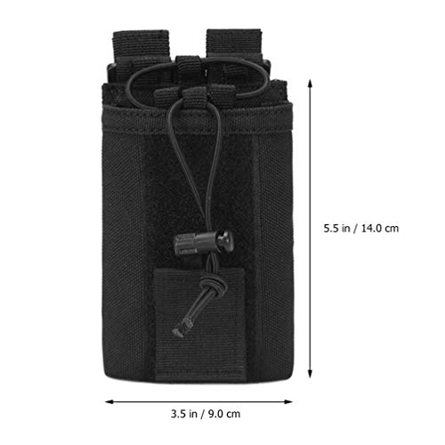 ARTIBETTER 2PCS Molle Saco Titular Caso Rádio Rádio Interphone Walkie Talkies Universal Bolsa de Nyl