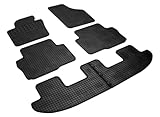 ca. 1 cm hoher Rand Gummi Fußmatten passend für Seat Alhambra/VW Sharan 7-Sitzer ab 10/2010-2023 6-teilig AZUGA AZ10092533 Gummimatten Automatten