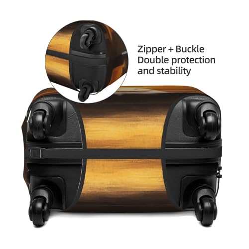 Cute White Ghost With A Glowing Halo Elastic Travel Luggage Covers Dustproof Scratch-Resistant Suitcase Protector Fit 22-24 Inch2