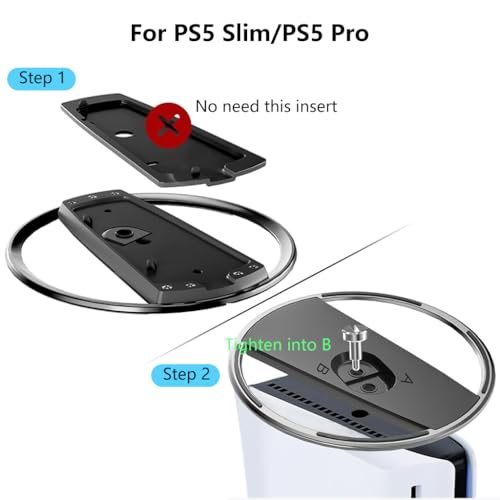 Image of ZORBES PS5 Slim Stand Vertical Stand for PS5 /PS5 Slim /PS5 Pro Consoles, Non-Slip Base Mount for PlayStation 5 Accessories, Heat Dissipation Stand for PS5 /PS5 Pro /PS5 Slim Console Stand