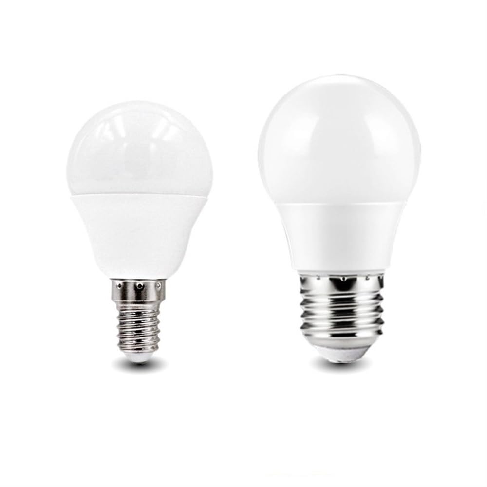 fengyan Casa bombillas, Paquete de 12, bombillas LED IC inteligentes AC220V E14/E27, iluminación de techo interior for el hogar, blanco cálido/frío Familiar Lámpara(Warm White,18W E27)