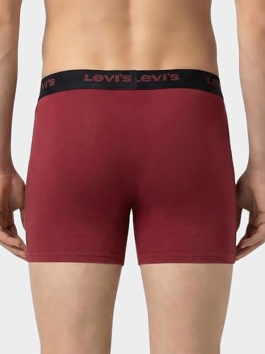 Image of Levi's 001 Classic Boxer Brief for Men | 100% Pure Cotton | Solid | Mid-Rise Men's Underwear | Anti-Roll Waistband | Durable Comfort with Extra Supportive Gusset | Functional Fly | Pack of 2