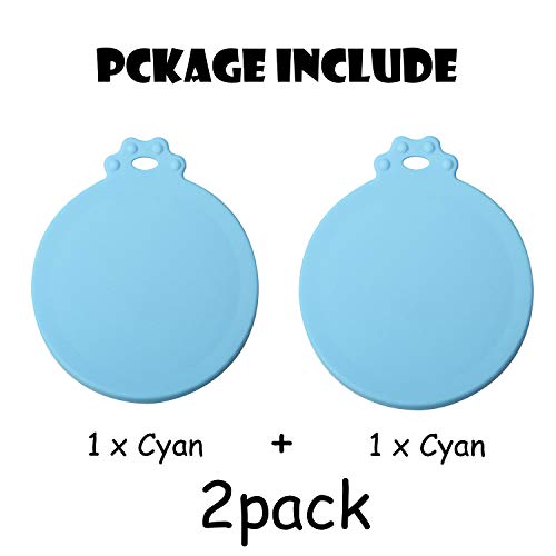 ISKM Dosendeckel 2er-Set Futterdosen Deckel Tierfutter Lebensmittelechtes Silikon Katzenfutter Dosen Deckel BPA Frei & FDA-Zulassung 3 in1 Passform Katzen & Hunde (Cyan) - Image 8