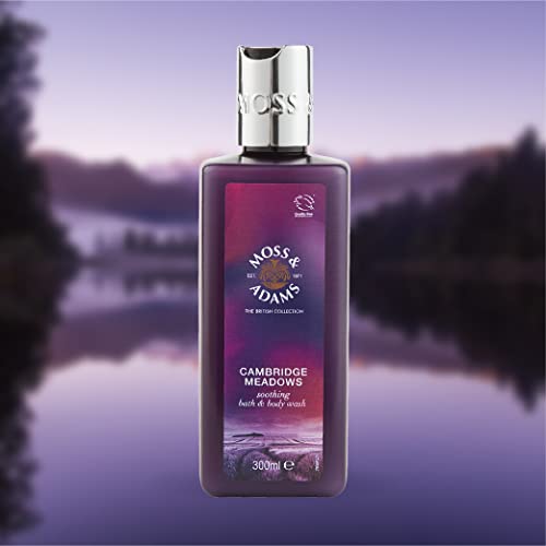 Image of Moss & Adams Secret Santa Gift Hamper | Vegan Handwash & Bodywash Set | Highland Dew & Wildflower Fragrance | Christmas Luxury Skincare Gift | 300ml Each (Cambridge Meadows)