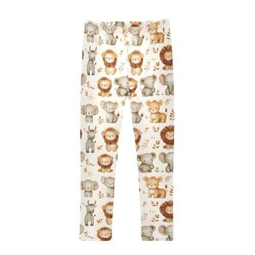senya Girls Printed Leggings Yoga Pants Safari Baby Animal Pattern for Kids in 4t to 10 Years, 4T