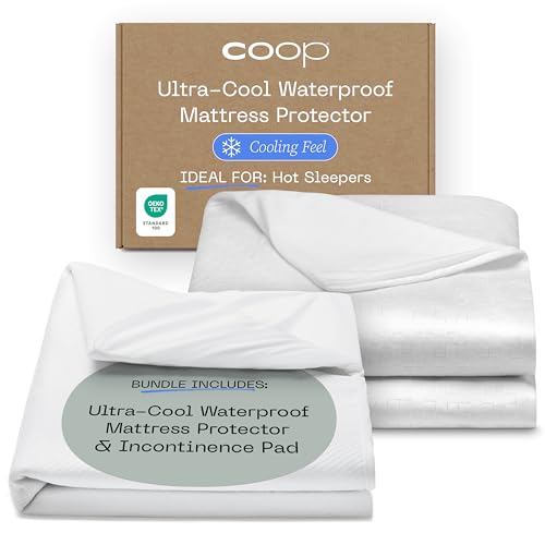 Coop Home Goods Ultra-Cool Waterproof Mattress Protector &...