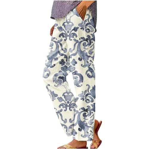 Pantalon d'été pour femme léger avec poches pour éviter la chaleur