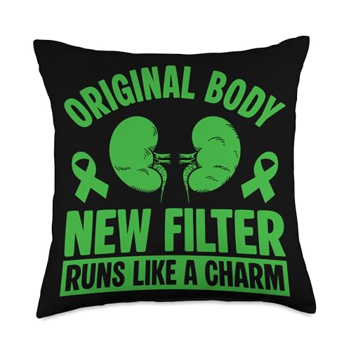 Kidney transplant Warrior Kidney Surgery recovery Throw Pillow