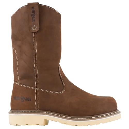 Iron Age Solidifier Men's Pull-on Eh Comp Toe Waterproof Wor Brown - 10 Medium
