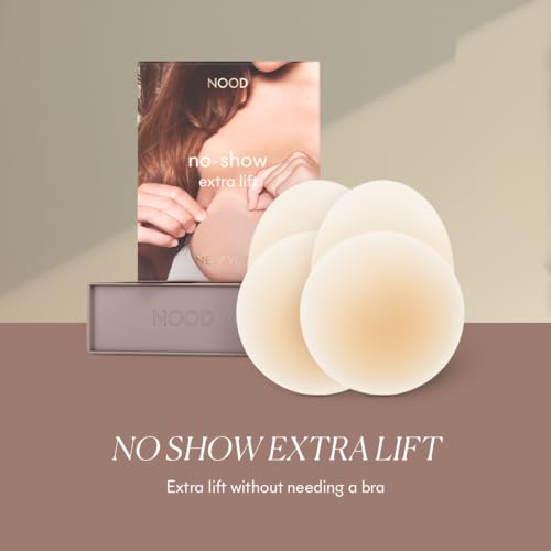 Image of NOOD No Show Extra Lift Nipple Covers | Reusable Adhesive Nipple Covers | Silicone Nipple Cover