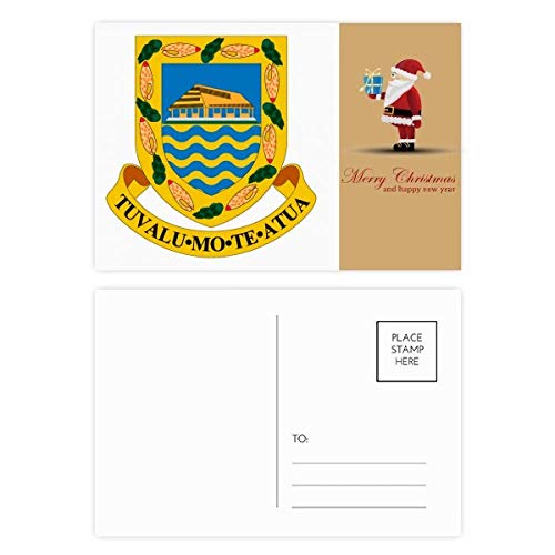 Cartes postales père Noël Tuvalu Oceania lot de 20 pour correspondances festives