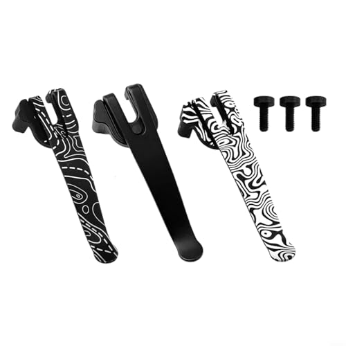 GANCEI Clip de bolsillo profundo de acero inoxidable para cuchillos Swiss Army de 91 mm, negro, accesorio de cinturón seguro para EDC y al aire libre (rojo)