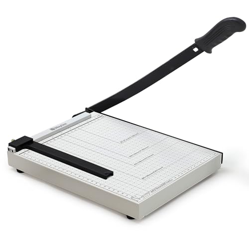 Coupe papier guillotine de précision avec base métal solide