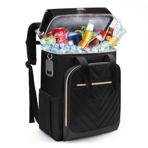 AMNOW 40-Can Backpack Cooler — Black