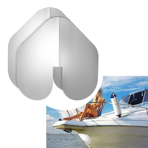 Boot Kielschutz 2 Stück Edelstahl Kielschutz Verschleißfest Bogenschutz für Schiffe Marine Boot mit Spiegelpoliert 9 x 8,75 Zoll