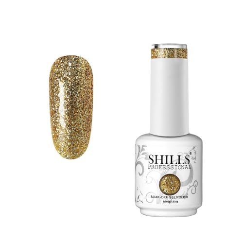 Image of SHILLS PROFESSIONAL Uv /Led Soak Off Gel Glossy Finish Polish (Gel Nail Polish) Nail Art Nail Polish Color Shade 232,15 Ml