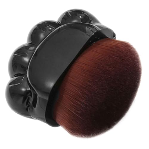 Homoyoyo Brocha de Maquillaje Base Diseño de Gato Pincel Facial Sintético Suave para Maquillaje Líquido Aplicador Compacto y Versátil para Acabado Natural
