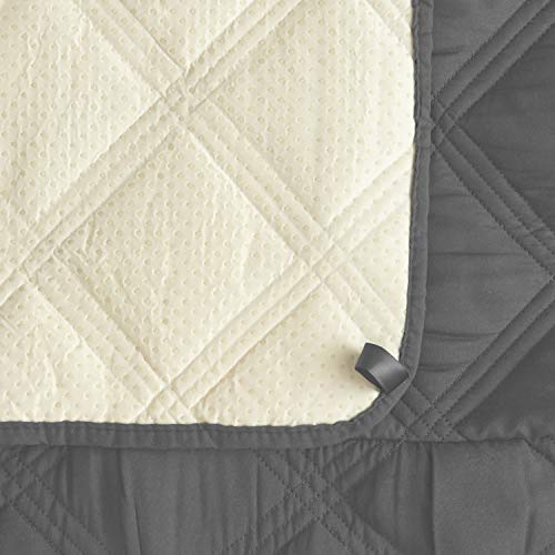 Recliner Chair Covers Waterproof With Non-Slip Furniture Protector Sofa Slipcover For Children, Sofa Covers For Dogs (Gray, 30'') #TOP4