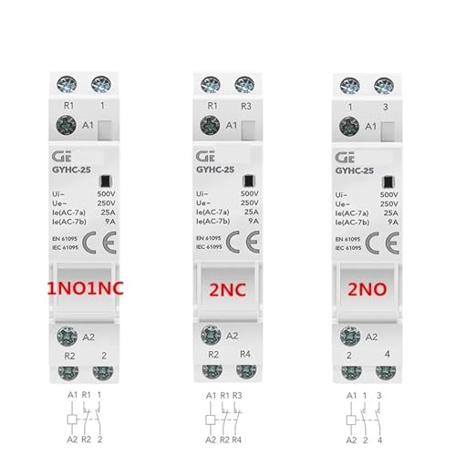 Contacteur ca 2p modularite superieure et isolation haute performance pour rail din