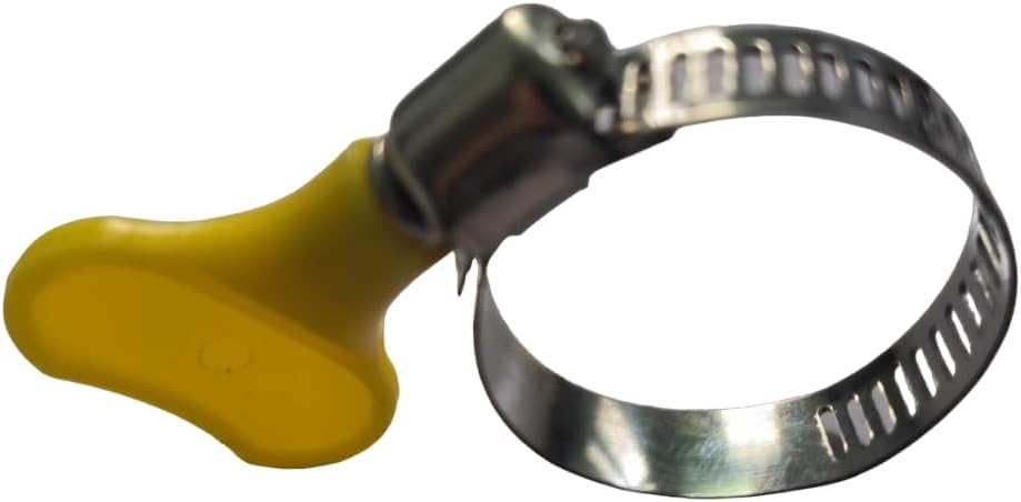 15-Pack Stainless Steel Hose Clamps, Adjustable Thumb Screw Key Clamps (10-16mm, 16-25mm, 25-38mm), 8mm Width, for Automotive, Marine, Plumbing & HVAC Applications