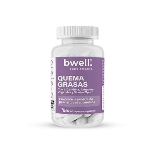 L Carnitina Quemagrasas + Sinetrol XPur - Activa tu Metabolismo - Aumenta Energía + Rendimiento Físico - Suplemento Natural con Zinc + Cromo - 90 Cápsulas | BWELL SUPPLEMENTS