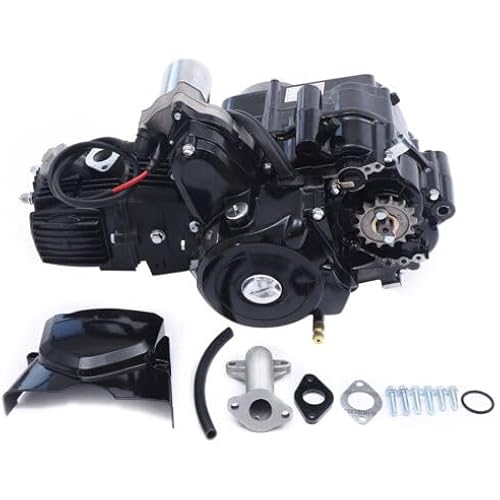 ZGEXING 125CC 4 Stroke ATV Engine Motor w/Reverse Electric Start for ATVs GO Karts,Suitable for 125cc Karts and ATVs of All Sizes…