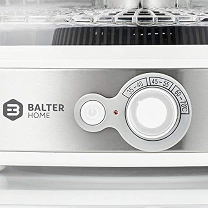 Balter Seco Dörrgerät 380 W mit Temperaturregler von 35-70°C 5 höhenverstellbare Etagen Dörrautomat Dörrgerät Obsttrockner Dörrapparat Temperatureinstellung BPA Frei – Bild 6