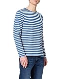 Baumwolle Armor Lux Herren Marinière ML Héritage T-Shirt, Ozero/Natur, M