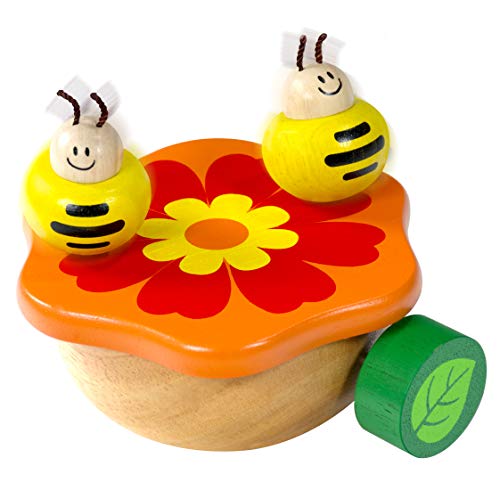 I'm Wooden Music Box Mechanism - Rock n Roll Dancing Bug on Flower