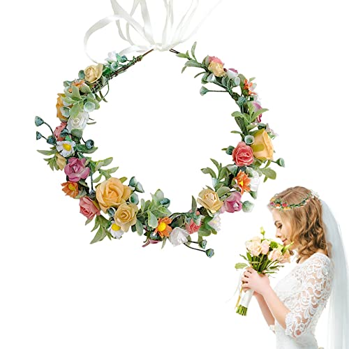 Blumenkrone Blumenkranz, Künstliche Blumen Krone, Rose Blumen Krone, Benutzt für Braut Kopfschmuck, Girlanden-Party, Foto Requisiten Cover