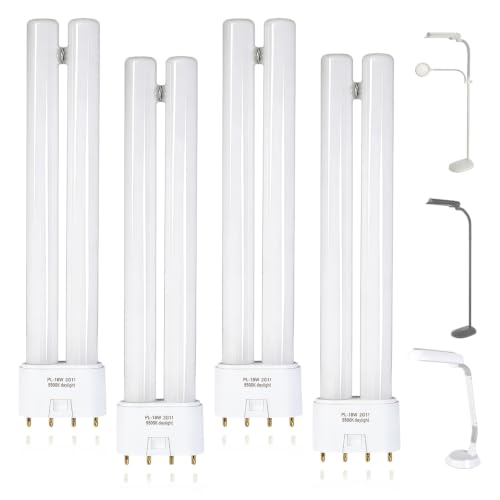 PL18-B Replacement Bulb Compatible with OttLite 18W 2G11 Base 4-Pack
