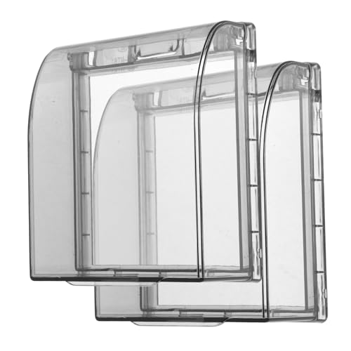UPKOCH 2pezzi Copri Presa Antispruzzo Per Bagno Cucina Soggiorno Design Adesivo Facile Da Installare Senza Segni Coperchio Ribaltabile Gradi