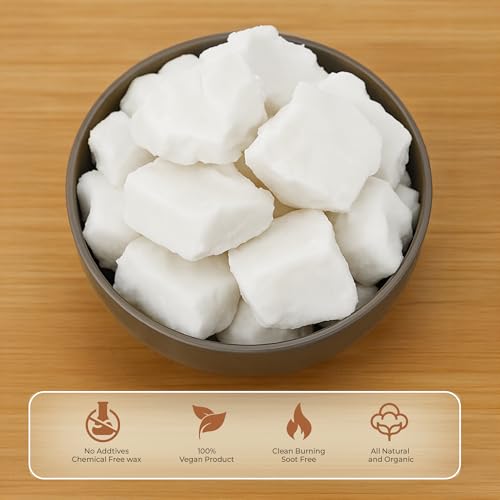 Image of Floryn Decor 100% Pure Coconut Wax for Candle Making | Candle Making Raw Material | DIY | Candle Making (Pack of 2 Kg)