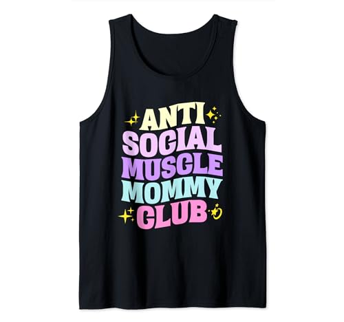 Anti Social Muscle Mommy Club Groovy Pump Cover Divertente Canotta