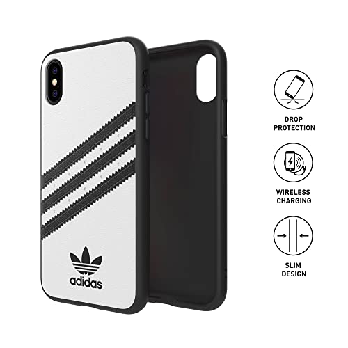 Adidas Iphone X/Xs White/Black Originals Molded Phone Case, Iphone Adidas Case, Drop-Resistant Adidas Phone Case #TOP1