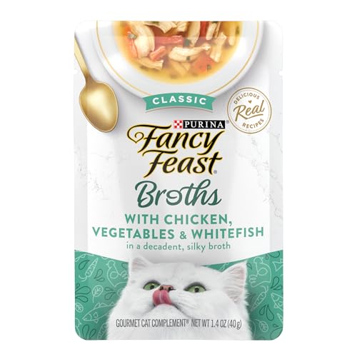 Purina Fancy Feast Broths Classic Cat Food Topper (16 Pack) 1.4 oz - image 1