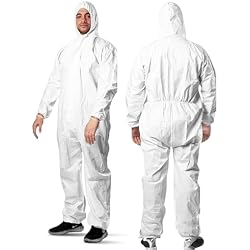 Hygea Natural Disposable microporous Coverall Protective Clothing (3X Large)