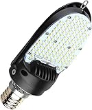 OSTEK 54W LED Shoebox Area Corn Light Bulb, LED Retrofit Kits 5000K E39 Rotatable Mogul 7560LM LED C