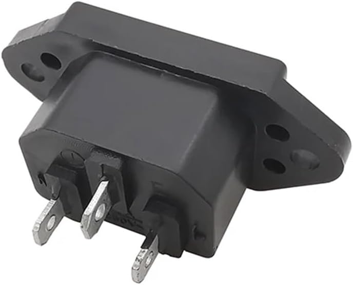 5Pcs 3 Pin IEC 320 C14 Male Panel Power Inlet Sockets Electric Connectors AC 250V 10A