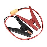 HQRP Lead-Acid Battery Charging Cable 12V, Alligator Battery Clamps to XT90 Plug, 500mm / 20in, Compatible with Bluetti AC200 AC200L AC200MAX AC200P AC2000P Portable Power Station, Car Charging Cable