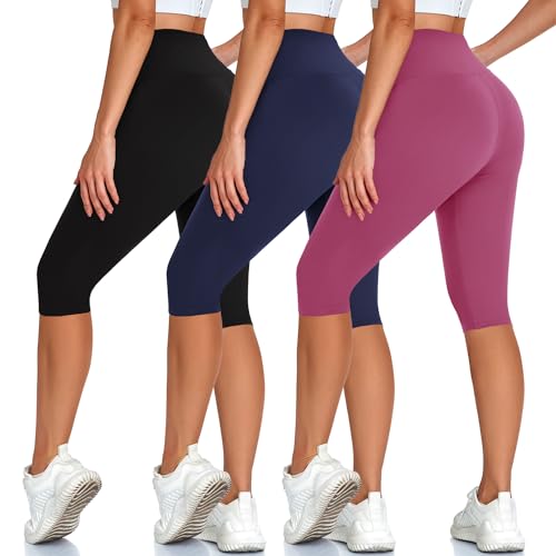 Hi Clasmix High-Waisted Capri Leggings 3-Pack
